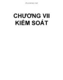 Bài giảng Quản trị học - Chương 7a: Kiểm soát