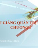 CÔNG VIỆC QUẢN TRỊ VÀ NHÀ QUẢN TRỊ