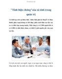 Tính biện chứngcủa cá tính trong quản trị