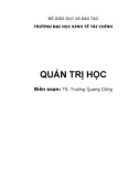 Giáo trình Quản trị học - TS. Trương Quang Dũng