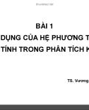 Bài 1: Ứng dụng của hệ phương trình tuyến tính trong phân tích kinh tế