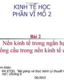 Bài giảng Kinh tế học - Phần vĩ mô 2: Bài 2