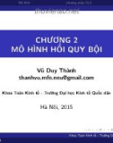 Bài giảng Kinh tế lượng: Chương 2 - Vũ Duy Thành