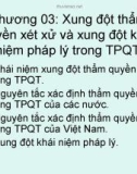 Bài giảng Tư pháp quốc tế: Chương 3