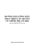 Các quyền về chính trị, xã hội và hướng dẫn công dân thực hiện: Phần 1