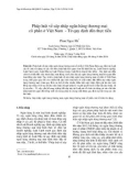 Pháp luật về sáp nhập ngân hàng thương mại cổ phần ở Việt Nam - Từ quy định đến thực tiễn