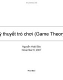 Bài giảng Lý thuyết trò chơi (Game Theory)