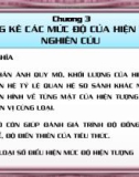 Bài giảng Nguyên lý thống kê kinh tế: Chương 3 - ThS. Nguyễn Văn Phong