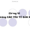 Kinh tế vi mô: Các yếu tố sản xuất