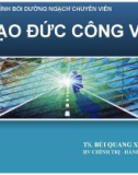 Bài giảng Đạo đức công vụ