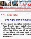 Bài giảng Hộ kinh doanh