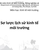 Bài giảng Kinh tế môi trường: Chương 2 - ĐH Kinh tế