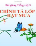 Slide bài Chính tả: Nghe, viết: Hạt mưa - Tiếng việt 3 - GV.N.Tấn Tài