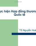 Thực hiện hợp đồng thương mại quốc tế