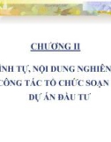 Lập và quản lý dự án đầu tư: Chương 2