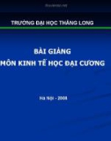 Bài giảng kinh tế học đại cương - Bài 7: Vận dụng chi phí xã hội của việc đánh thuế