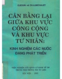 Kinh nghiệm của các nước đang phát triển - Cân bằng lại giữa khu vực công cộng và khu vực tư nhân: Phần 1