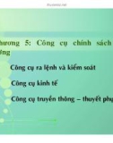 Chương 5 Công cụ chính sách môi trường