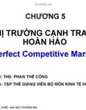 Bài giảng Kinh tế học vi mô I: Chương 5 - ThS. Phan Thế Công