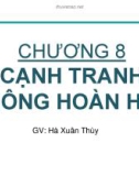 Bài giảng Kinh tế vi mô: Chương 8 - Hà Xuân Thùy