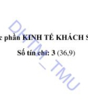 Bài giảng Kinh tế khách sạn - ĐH Thương Mại