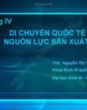 Bài giảng Kinh tế quốc tế: Chương 4(tt) - ThS. Nguyễn Thị Vũ Hà