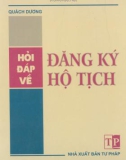 Hệ thống câu hỏi đáp về Đăng ký hộ tịch: Phần 1