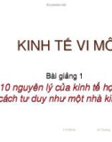 10 nguyên lý của kinh tế học và cách tư duy như một nhà kinh tế