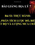 Bài giảng Địa lý 7 bài 53: Thực hành Đọc, phân tích lược đồ, biểu đồ nhiệt độ và lượng mưa châu Âu