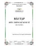 Bài tập Thống kê kinh tế - ĐH Phạm Văn Đồng