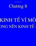 Bài giảng Kinh tế vĩ mô - Chương 8: Kinh tế vĩ mô trong nền kinh tế mở