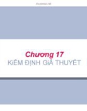 Bài giảng chương 14: Kiểm định giả thuyết