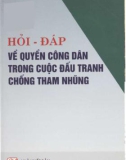 Giải đáp thắc mắc về quyền công dân trong phòng chống tham nhũng: Phần 1