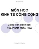 Bài giảng Kinh tế công cộng - TS Phạm Xuân Hòa