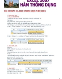 Tự học Excel 2007 - Hàm thông dụng trong Excel 2007