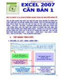 Excel 2007 căn bản 1