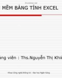 PHẦN MỀM BẢNG TÍNH EXCEL