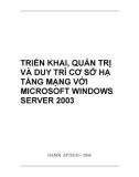 TRIỂN KHAI, QUẢN TRỊ VÀ DUY TRÌ CƠ SỞ HẠ TẦNG MẠNG VỚI MICROSOFT WINDOWS SERVER