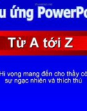 Cách tạo hiệu ứng trong powerpoint