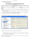 ĐỀ THI MÔN LẬP TRÌNH WINDOWS.NET