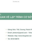 Bài giảng Lập trình trên môi trường Window: Chương 5 - ThS. Dương Thành Phết