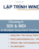 Bài giảng Lập trình trên môi trường Window: Chương 4 - ThS. Dương Thành Phết