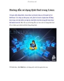 Hướng dẫn sử dụng lệnh find trong Linux