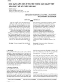Ứng dụng văn hóa ở truyền thống của người Việt vào thiết kế nội thất hiện nay