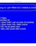 Cấu trúc máy tính và lập trình Assembly : : LẬP TRÌNH XỬ LÝ MẢNG & CHUỔI part 1