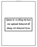 Quản lý và đồng bộ hoá các upload 4shared dễ dàng với 4shared Sync