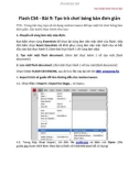 Tự học Adobe Flash CS4 cơ bản Flash CS4 - Bài 9
