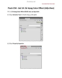 Học Adobe Flash CS4 cơ bản Flash CS4 - bài 14: Sử dụng Color Effect (tt)