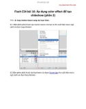 Học Adobe Flash CS4 cơ bản Flash CS4 - bài 16: Áp dụng color effect để tạo slideshow (phần 2)