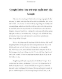 Google Drive- lưu trữ trực tuyến mới của Google